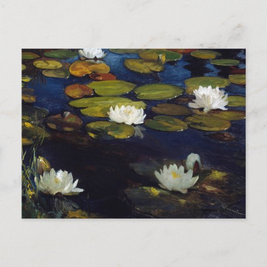 Albert Edelfelt - Water Lilies, Studie Postkarte (Vorderseite)