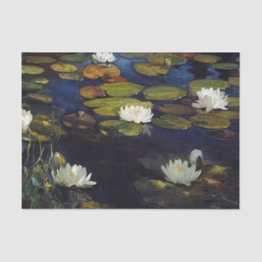 Albert Edelfelt - Water Lilies, Studie Seidenpapier (Vorderseite)