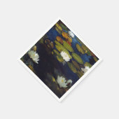 Albert Edelfelt - Water Lilies, Studie Serviette (Ecke)