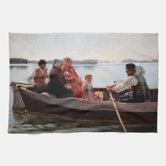 Albert Edelfelt - Zur Taufe Geschirrtuch (Horizontal)