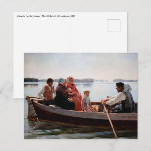 Albert Edelfelt - Zur Taufe Postkarte