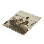 Albert Edelfelt - Zwei Jungs im Protokoll Fliese (Seite)