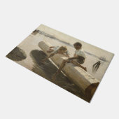 Albert Edelfelt - Zwei Jungs im Protokoll Fußmatte (Schrägansicht)