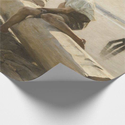 Albert Edelfelt - Zwei Jungs im Protokoll Geschenkpapier (Ecke)