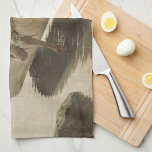 Albert Edelfelt - Zwei Jungs im Protokoll Geschirrtuch (Viertel Falte)