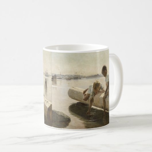 Albert Edelfelt - Zwei Jungs im Protokoll Kaffeetasse (VorderseiteRechts)