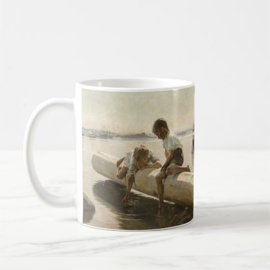 Albert Edelfelt - Zwei Jungs im Protokoll Kaffeetasse (Links)