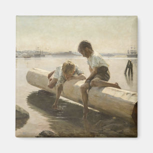 Albert Edelfelt - Zwei Jungs im Protokoll Magnet