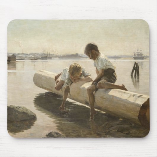 Albert Edelfelt - Zwei Jungs im Protokoll Mousepad (Vorne)