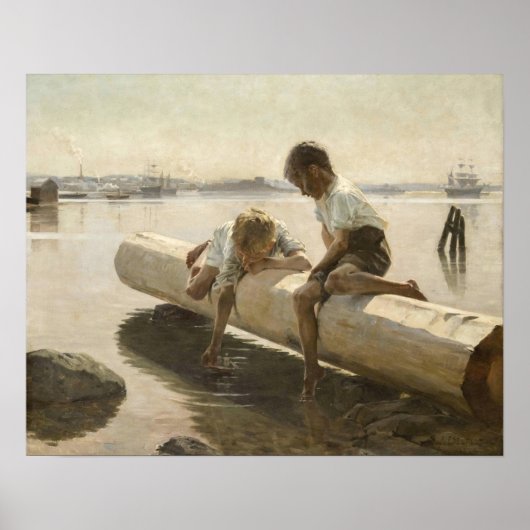 Albert Edelfelt - Zwei Jungs im Protokoll Poster (Vorne)
