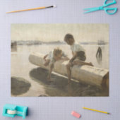 Albert Edelfelt - Zwei Jungs im Protokoll Seidenpapier (Basteln)