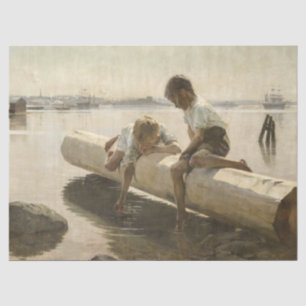 Albert Edelfelt - Zwei Jungs im Protokoll Seidenpapier
