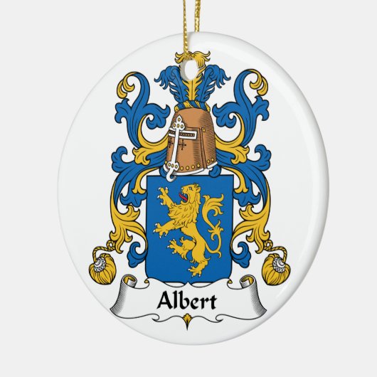 Albert-Familienwappen Keramikornament (Links)