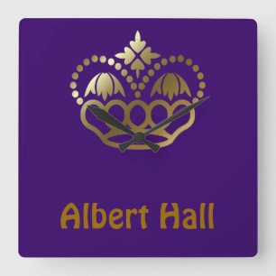 Albert Hall Quadratische Wanduhr