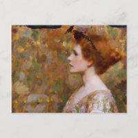 Albert Herter Frau mit rotem Haar