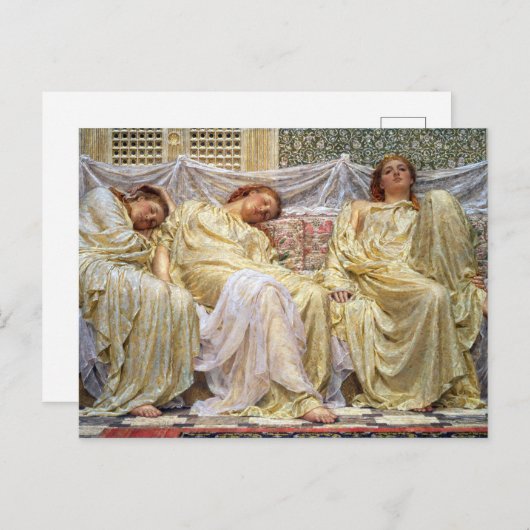 Albert Joseph Moore Dreamers Postkarte (Vorne/Hinten)