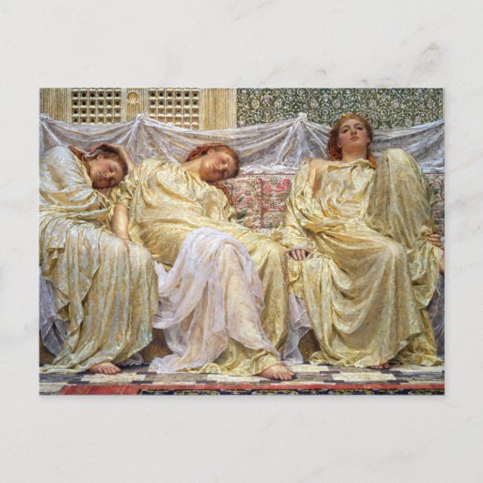 Albert Joseph Moore Dreamers Postkarte (Vorderseite)