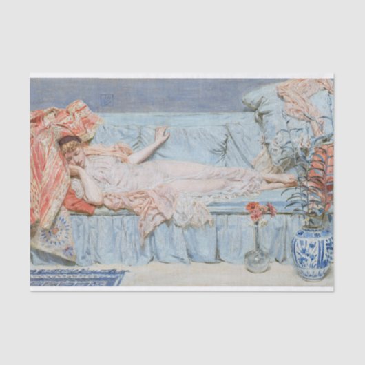 Albert Joseph Moore | Lilies (1866) Seidenpapier (Vorderseite)