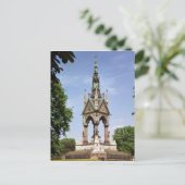 Albert Memorial aus der Albert Hall Postkarte (Stehend Vorderseite)
