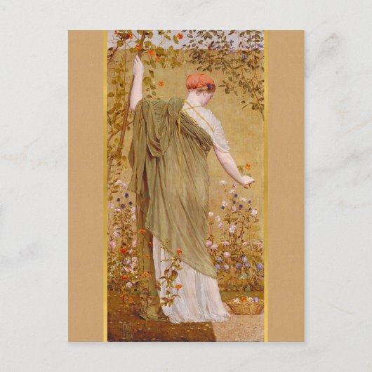 Albert Moore A garden CC0724 Postcard Postkarte (Vorderseite)