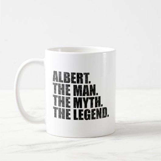 Albert Name, Albert Der Mann Der Mythos Die Legend Kaffeetasse (Links)