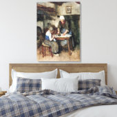 Albert Neuhuys Inneres mit einer Bügeleise für Fra Leinwanddruck (Insitu (Schlafzimmer))