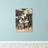 Albert Neuhuys Inneres mit einer Bügeleise für Fra Leinwanddruck (Insitu (Holzboden))