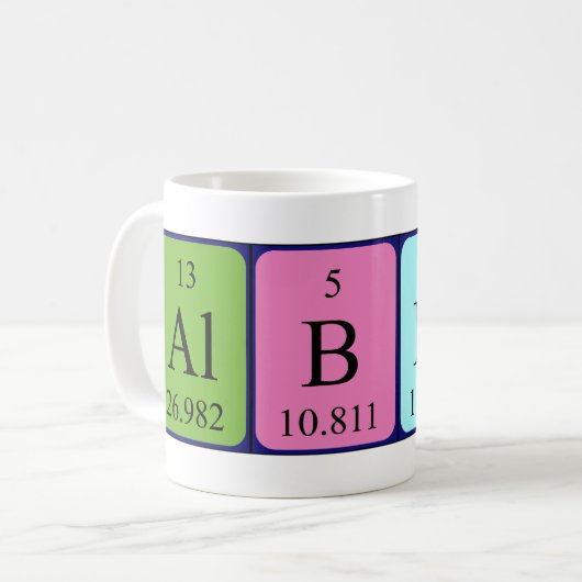 Albert Periodenname Tasse (Vorderseite Links)