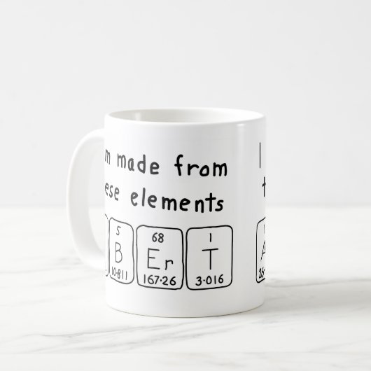 Albert Periodenname Tasse (Vorderseite Links)