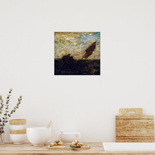 Albert Pinkham Ryder Die Verschwendung der Gewässe Poster (Küche)