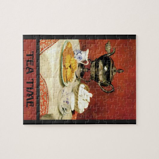 Albert Samuel Anker ~ Tea Time Postcard Puzzle (Horizontal)