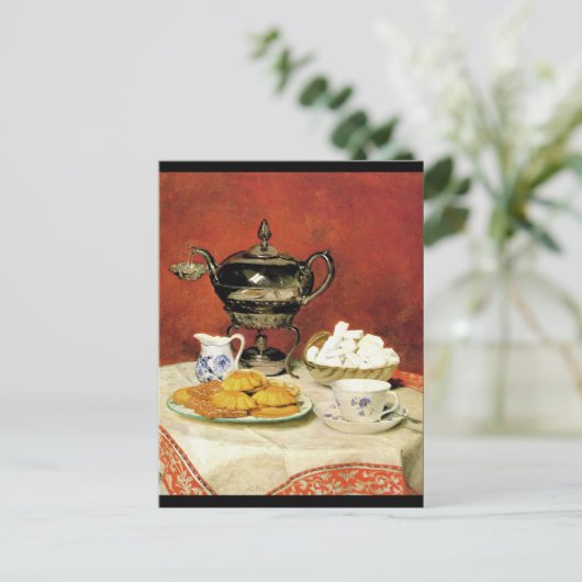 Albert Samuel Anker ~ Tea Time Postkarte (Stehend Vorderseite)