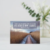 Albert Schweitzer Inspiration Zitat "Wahrheit" Postkarte (Stehend Vorderseite)