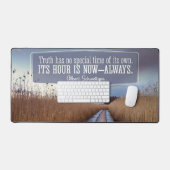 Albert Schweitzer Inspiration Zitat "Wahrheit" Schreibtischunterlage (Tastatur & Maus)