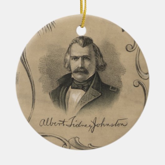Albert Sidney Johnston Keramik Ornament (Vorne)