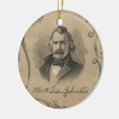 Albert Sidney Johnston Keramik Ornament (Links)
