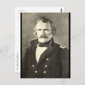 Albert Sidney Johnston Postkarte (Vorne/Hinten)