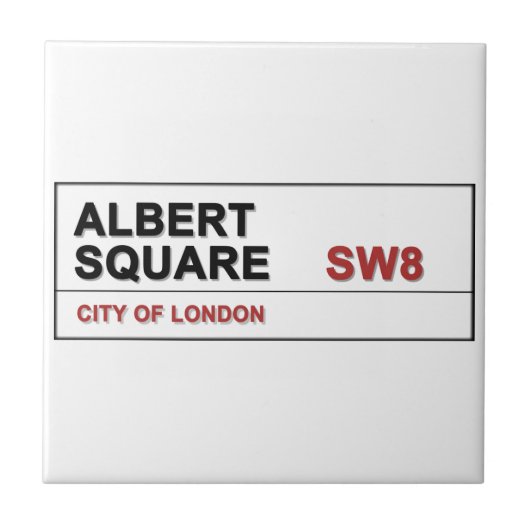 Albert Square London England Fliese (Vorderseite)