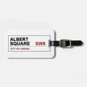 Albert Square London England Gepäckanhänger (Vorderseite horizontal)