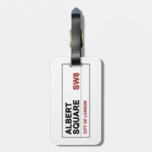 Albert Square London England Gepäckanhänger (Rückseite vertikal)