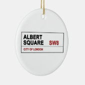 Albert Square London England Keramik Ornament (Rechts)