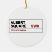 Albert Square London England Keramik Ornament (Vorne)