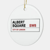 Albert Square London England Keramik Ornament (Links)
