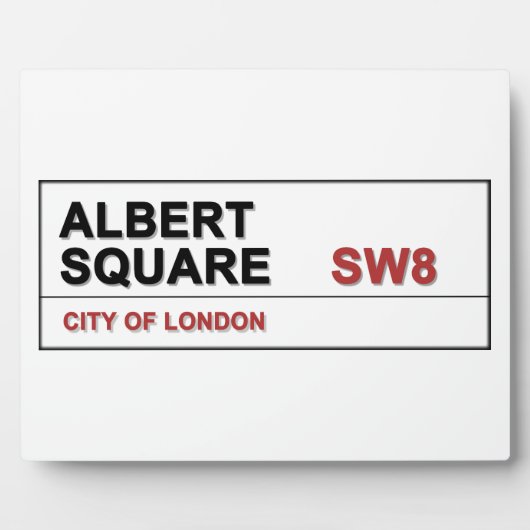 Albert Square London Fotoplatte (Vorderseite)