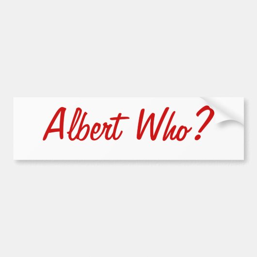 Albert wer? St.- LouisAutoaufkleber Autoaufkleber (Vorne)