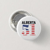 Alberta 51. American Staat WEXIT Button (Vorne & Hinten)