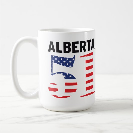 Alberta 51. American Staat WEXIT Kaffeetasse (Links)