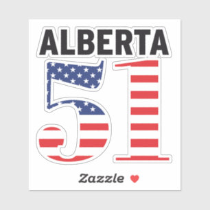 Alberta 51. amerikanischer Bundesstaat WEXIT Aufkleber