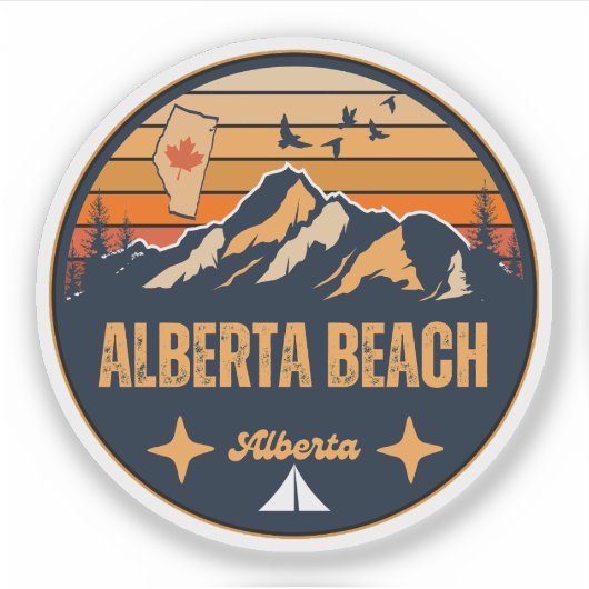 Alberta Beach, Alberta Aufkleber (Vorderseite)