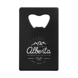 Alberta Berge rufen mich an, ich muss dunklen Mono Geldbeutel Flaschenöffner